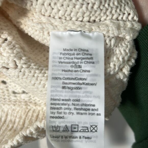 Madewell Cropped Eyelet Knit Sweater - Size S - Picture 5 of 8